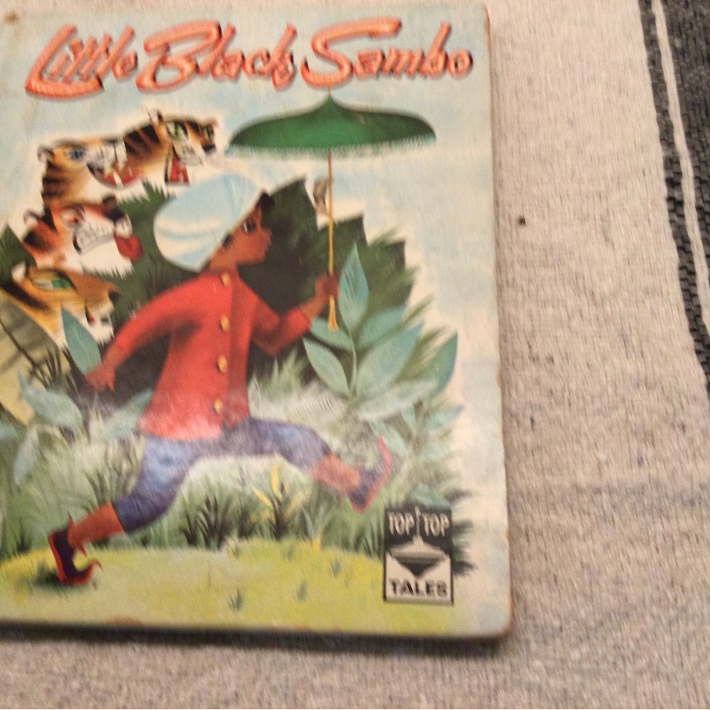 1961 Little Black Sambo top top tales book by Whitman Publishing